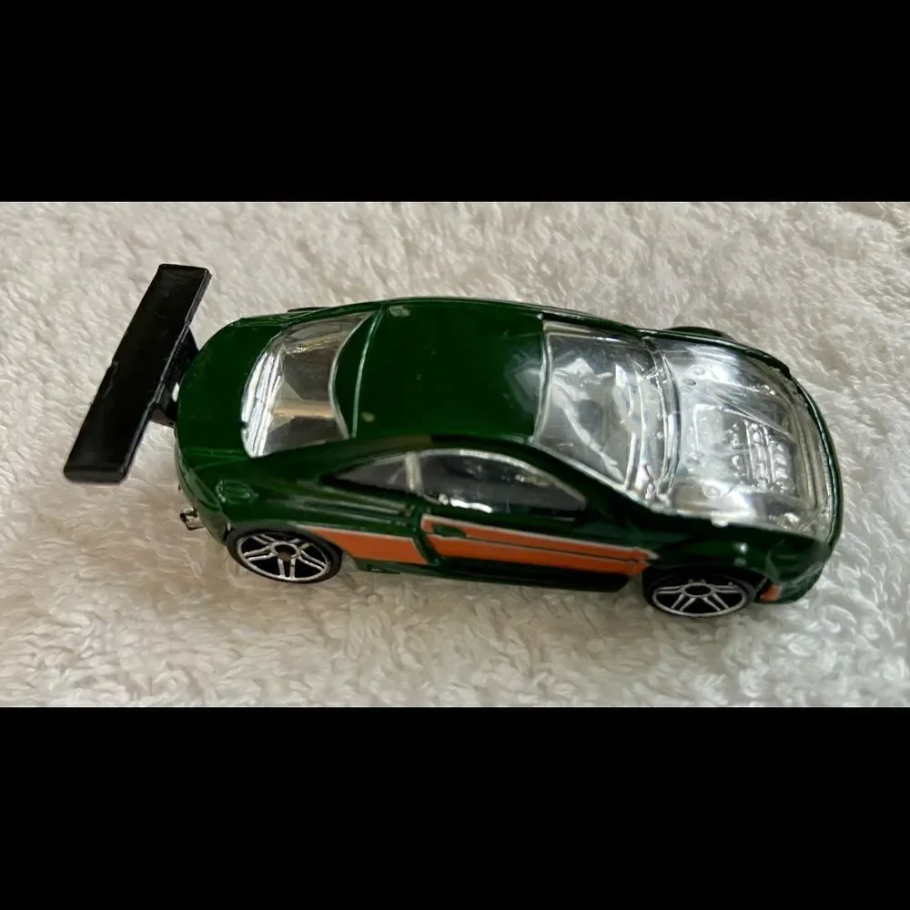 2001 Hotwheels Custom Cougar Green W Clear Hood.